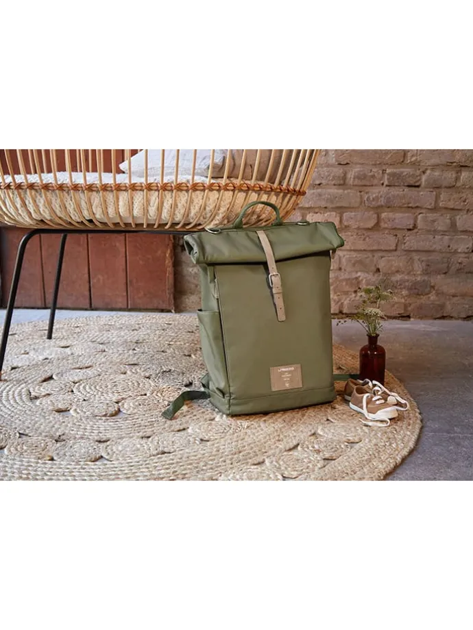 Wickelrucksack in Oliv - (B)30 x (H)46 x (T)14,5 cm