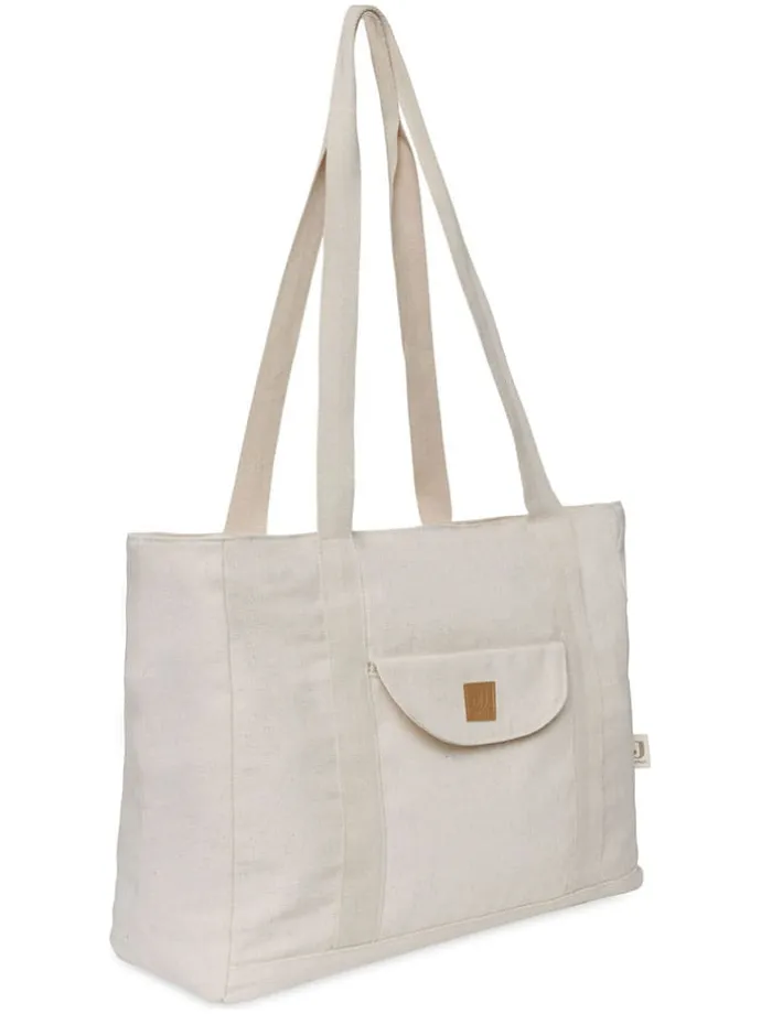 Wickeltasche in Creme - (B)42 x (H)33 x (T)13 cm