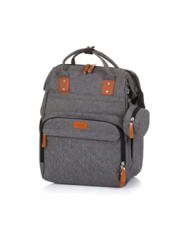 Wickeltasche, Kinderwagen in grau