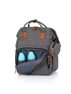 Wickeltasche, Kinderwagen in grau