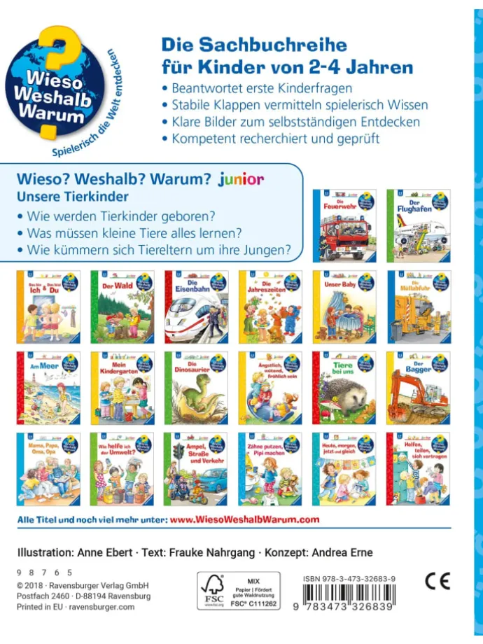 Wieso? Weshalb? Warum? junior, Band 15: Unsere Tierkinder