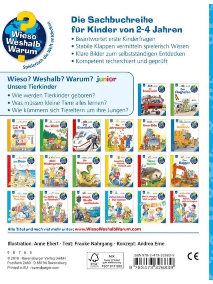 Wieso? Weshalb? Warum? junior, Band 15: Unsere Tierkinder