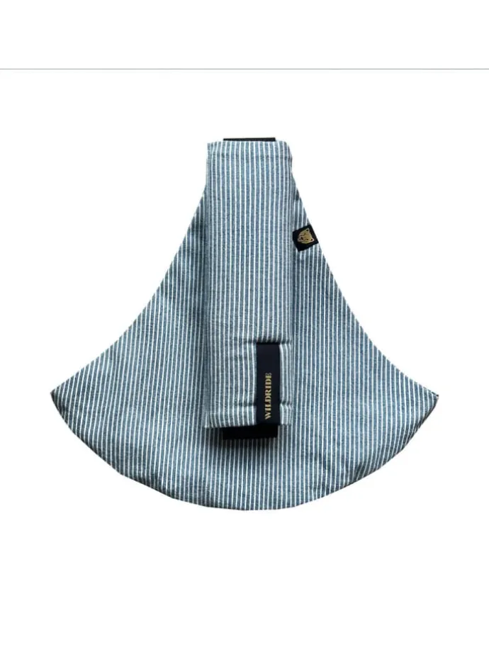 Wildride Kindertrage Stripe (Hüfttrage) - Farbe: Light Denim Stripe