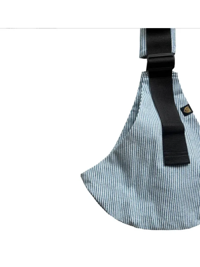 Wildride Kindertrage Stripe (Hüfttrage) - Farbe: Light Denim Stripe
