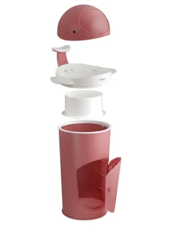 Windeleimer in Altrosa - (B)37 x (H)68 x (T)39 cm