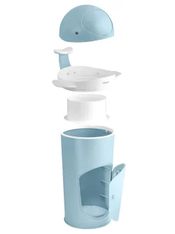 Windeleimer in Hellblau - (B)37 x (H)68 x (T)39 cm