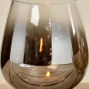 Windlicht "Grazia" in Silber - (H)15 cm