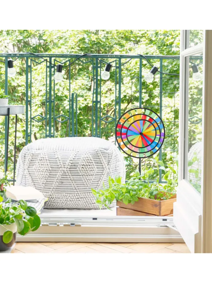 Windrad in Bunt