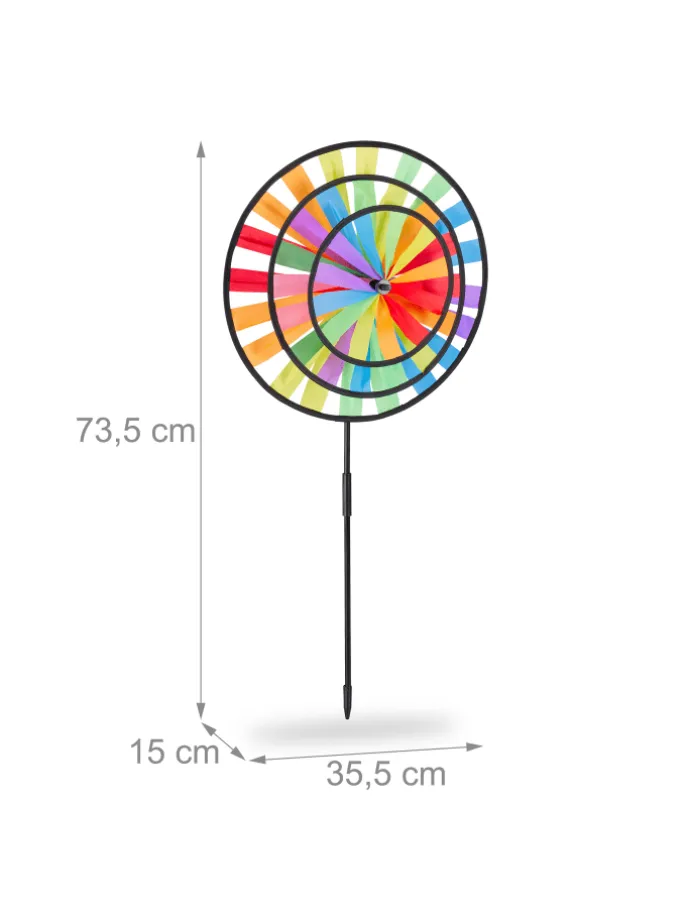 Windrad in Bunt