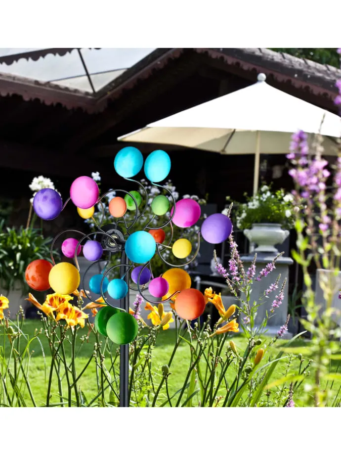 Windrad in Bunt - (B)33 x (H)119 x (T)15,5 cm