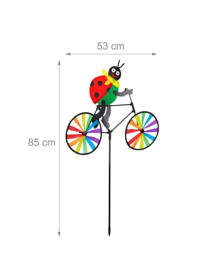 Windrad Marienkäfer in Bunt