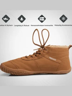 Winterbarfußschuhe, unisex, Größe 37-47 in 3 Farben in Braun