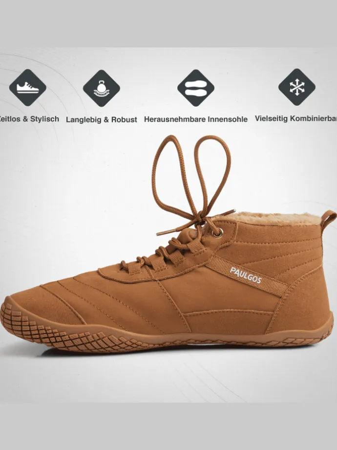 Winterbarfußschuhe, unisex, Größe 37-47 in 3 Farben in Braun