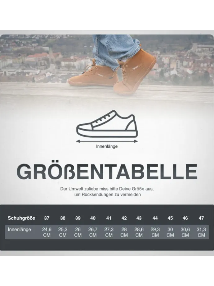 Winterbarfußschuhe, unisex, Größe 37-47 in 3 Farben in Braun