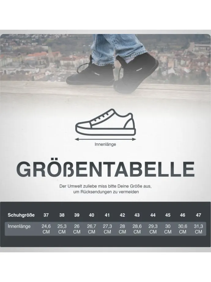 Winterbarfußschuhe, unisex, Größe 37-47 in 3 Farben in Schwarz
