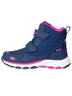 Winterboots "Hafjell" in Dunkelblau/ Pink