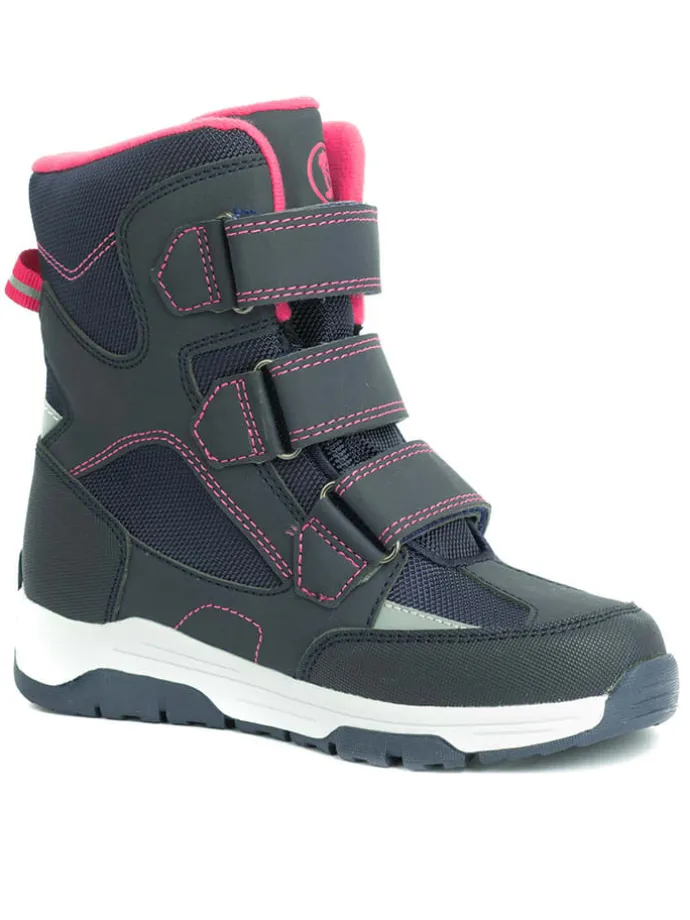 Winterboots "Lofoten XT" in Dunkelblau/ Rosa