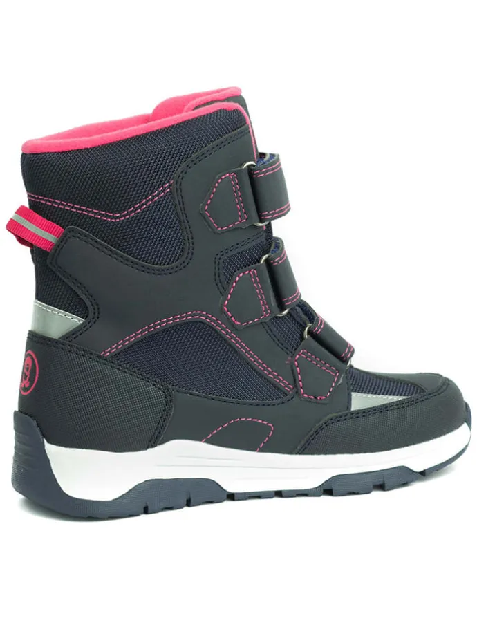 Winterboots "Lofoten XT" in Dunkelblau/ Rosa