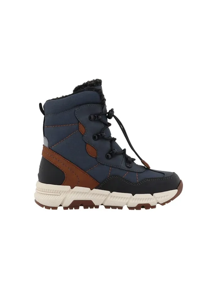 Winterboots "Nadjo" in Dunkelblau/Braun