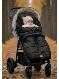 Winterfußsack Eco BIG in Schwarz