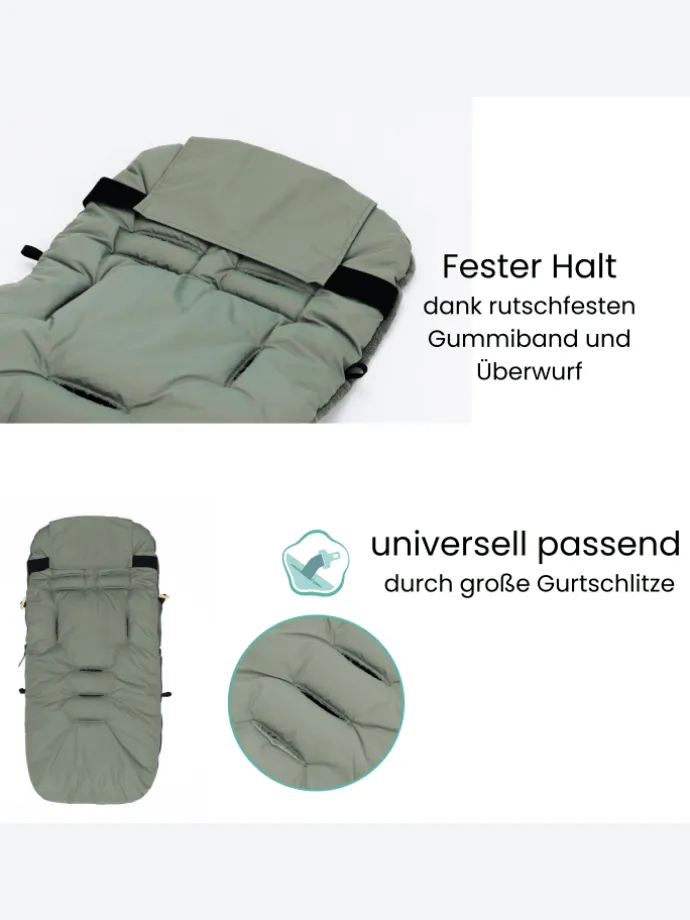 Winterfußsack Lanin Exklusiv in Salbei