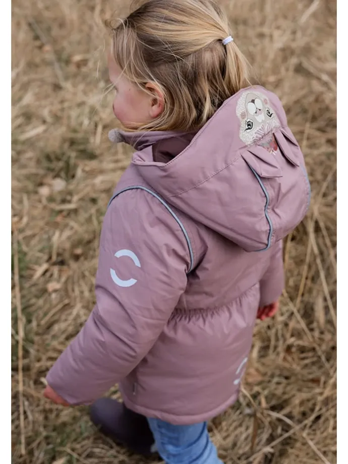 Winterjacke in Rosa