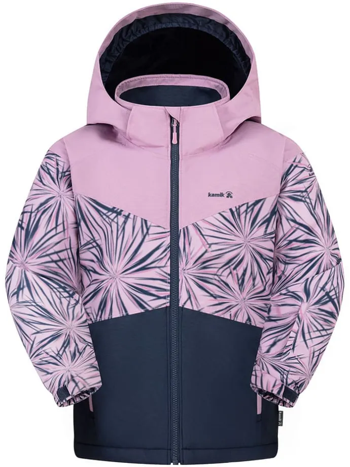 Winterjacke "Lyra" in Rosa/ Dunkelblau