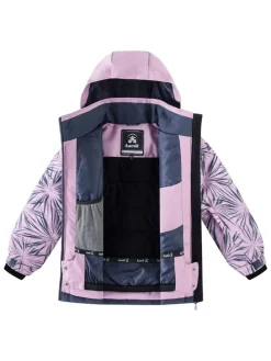 Winterjacke "Lyra" in Rosa/ Dunkelblau