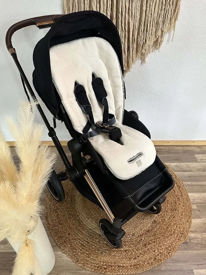 Winter-Kinderwageneinlage "Sherpa" in Creme