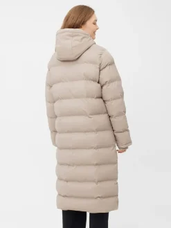 Wintermantel in Beige
