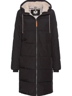 Wintermantel in Schwarz