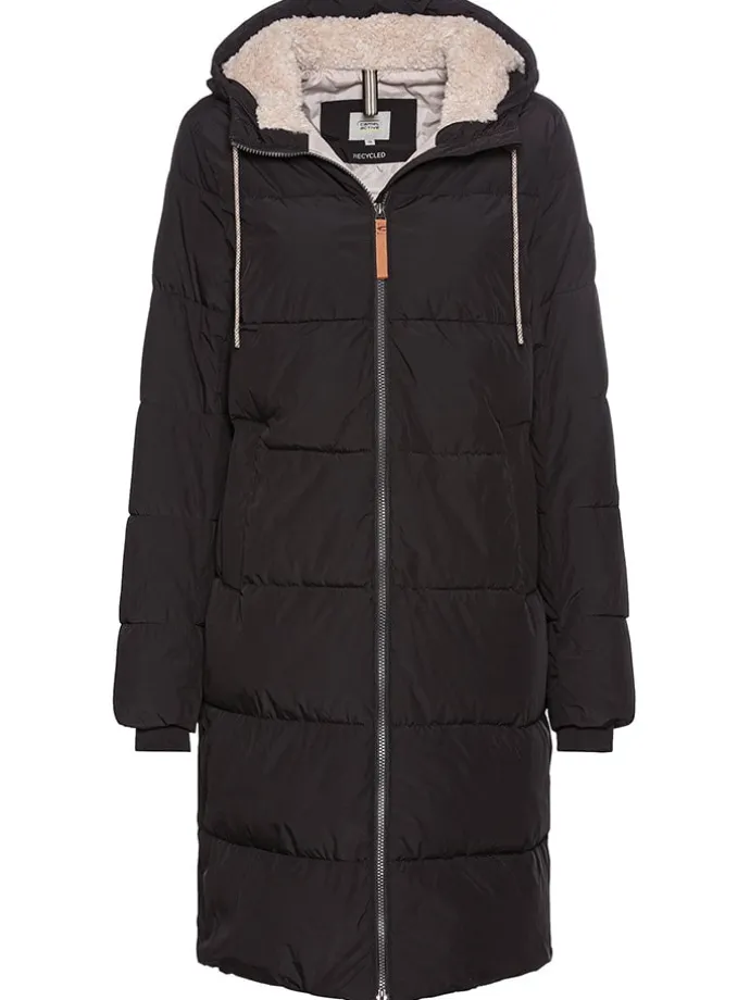 Wintermantel in Schwarz