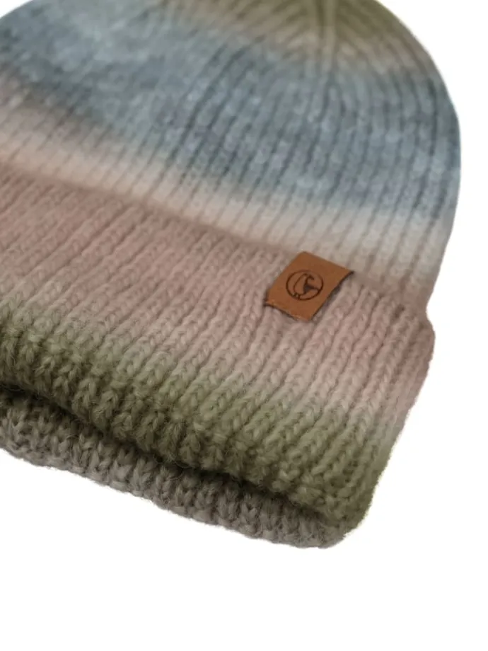 Wintermütze "Anneke" in oliv-taupe