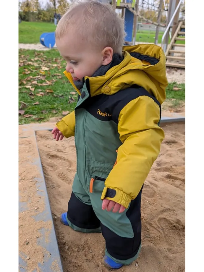 Winter-Overall "Huxley" in Gelb/ Khaki