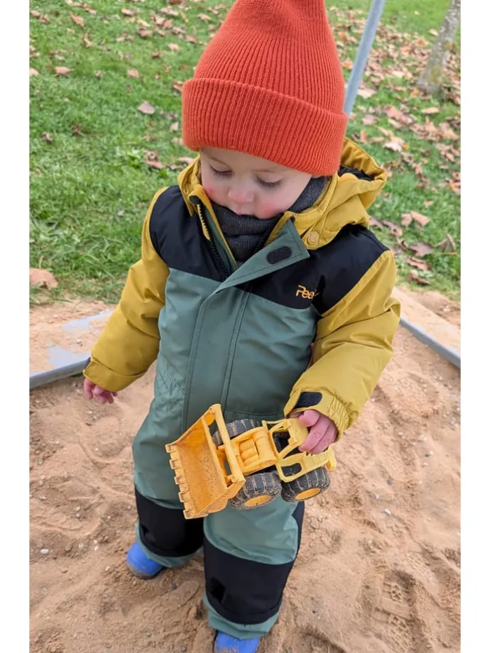 Winter-Overall "Huxley" in Gelb/ Khaki