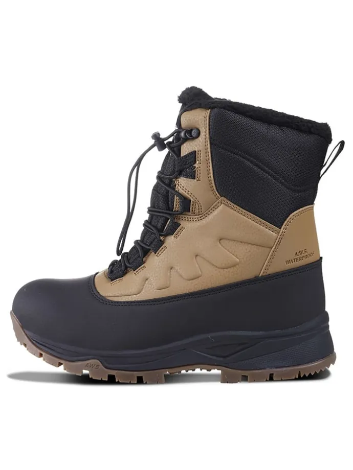 Winterstiefel "Alofi" in Schwarz/ Hellbraun