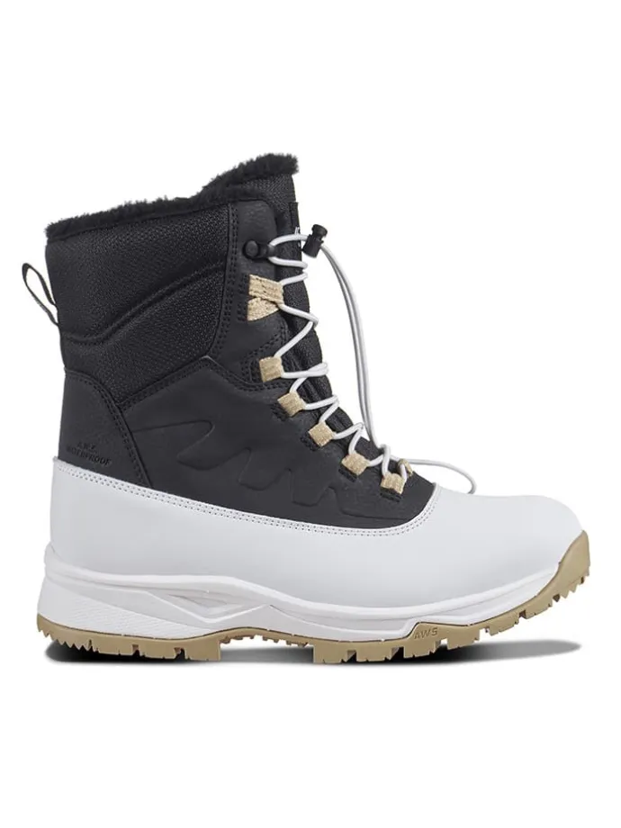 Winterstiefel "Alofi" in Weiß/ Schwarz