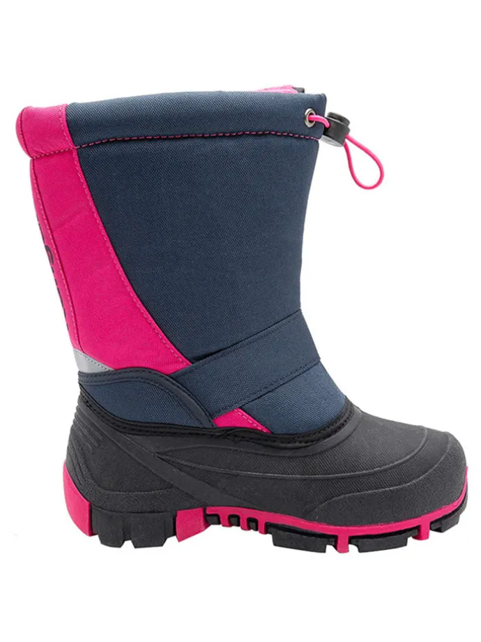 Winterstiefel "Kanga-Bean II" in Dunkelblau/ Pink