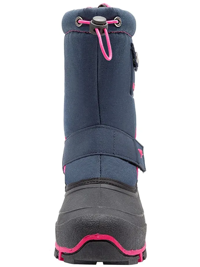Winterstiefel "Kanga-Bean II" in Dunkelblau/ Pink