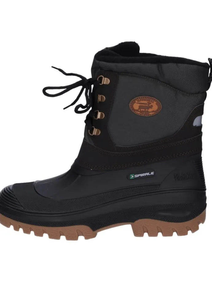 Winterstiefel Pilgrim gefüttert in schwarz/braun/oliv