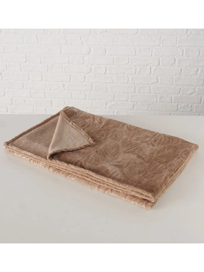 Wohndecke ''Arkki'' in Taupe - (L)160 x (B)130 cm