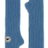 Wollarmstulpen "Kalea" in Blau