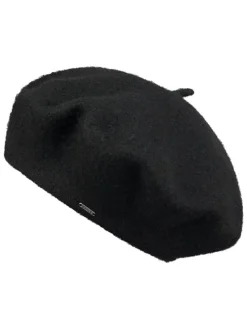 Woll-Baskenmütze "Sambre" in Schwarz
