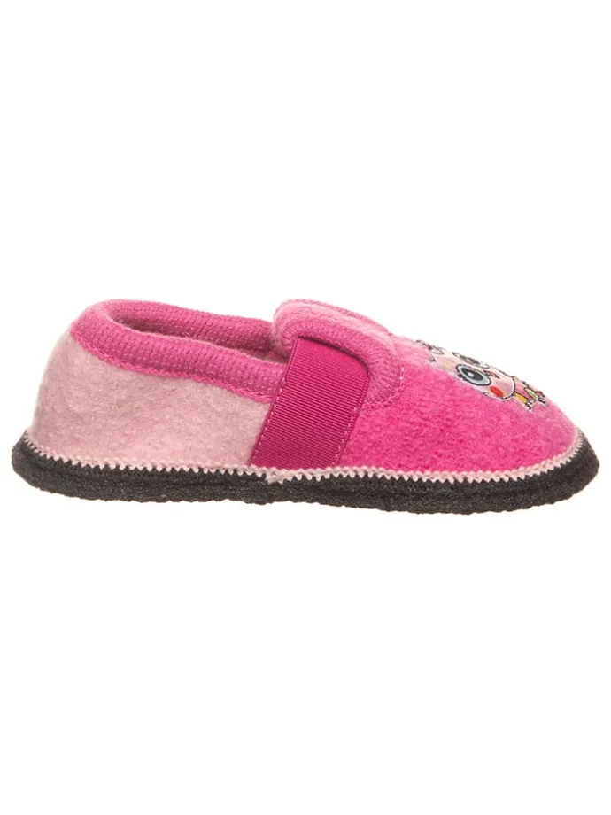 Wollfilz-Hausschuhe "Bobby Küken" in Pink