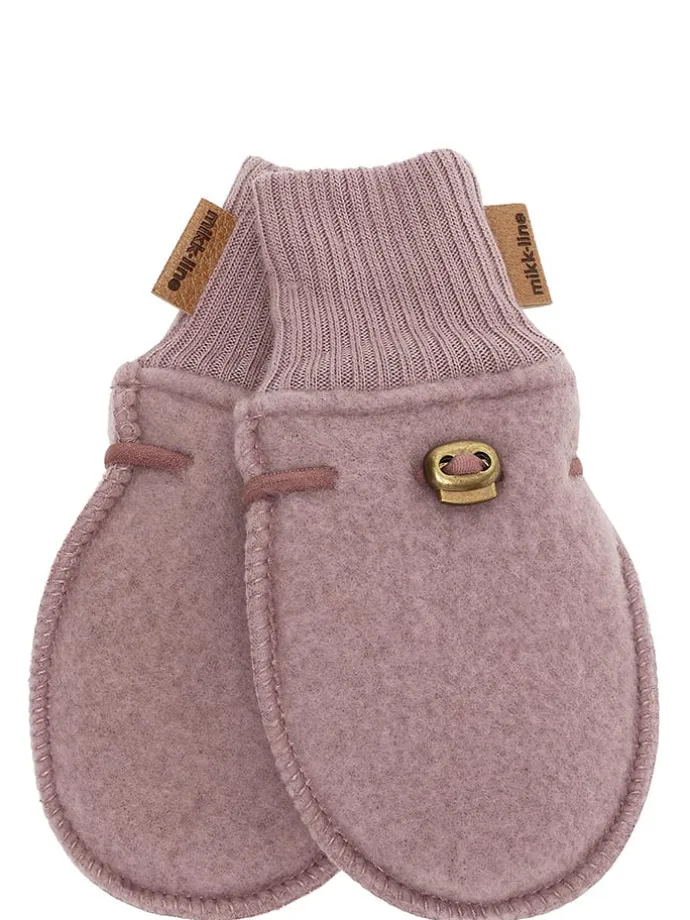 Wollfäustlinge in Rosa