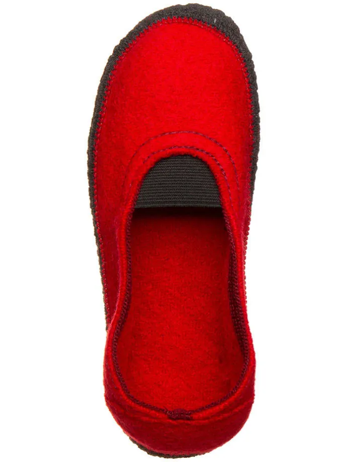 Woll-Hausschuhe "Ronja GM" in Rot