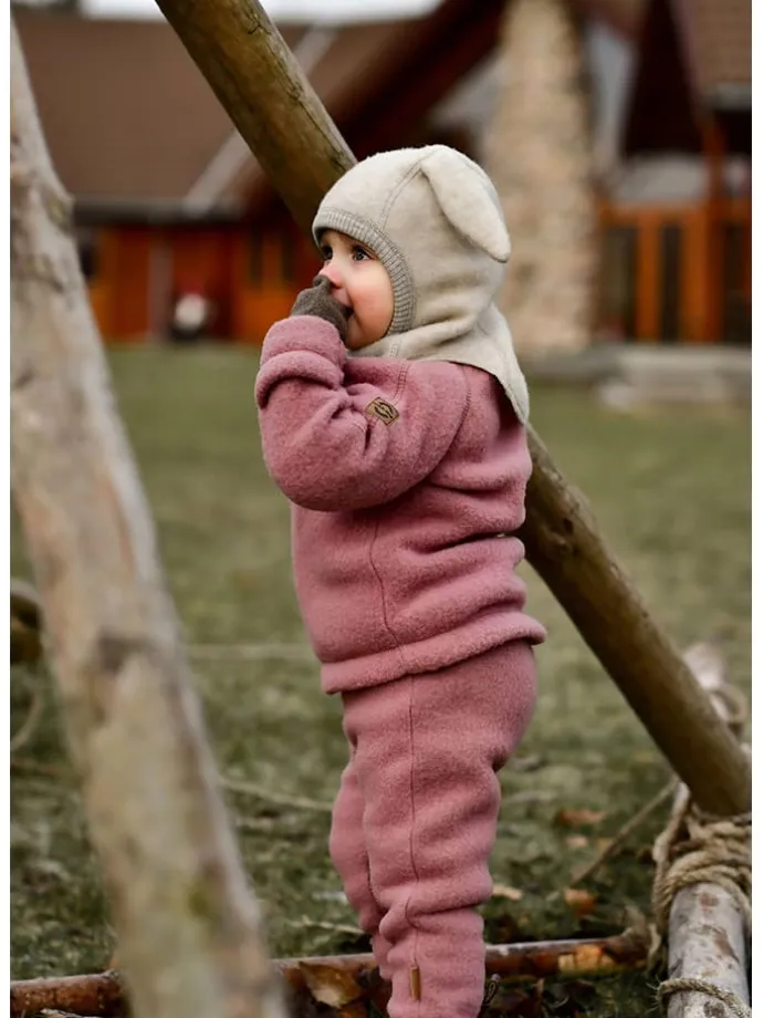 Wolljacke in Altrosa
