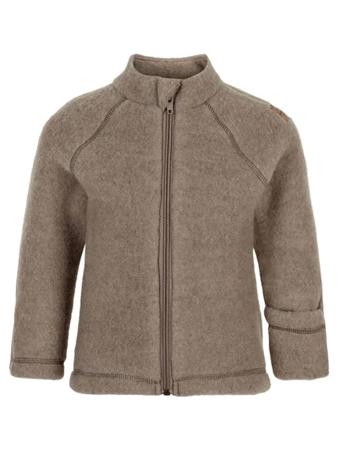 Wolljacke in Hellbraun
