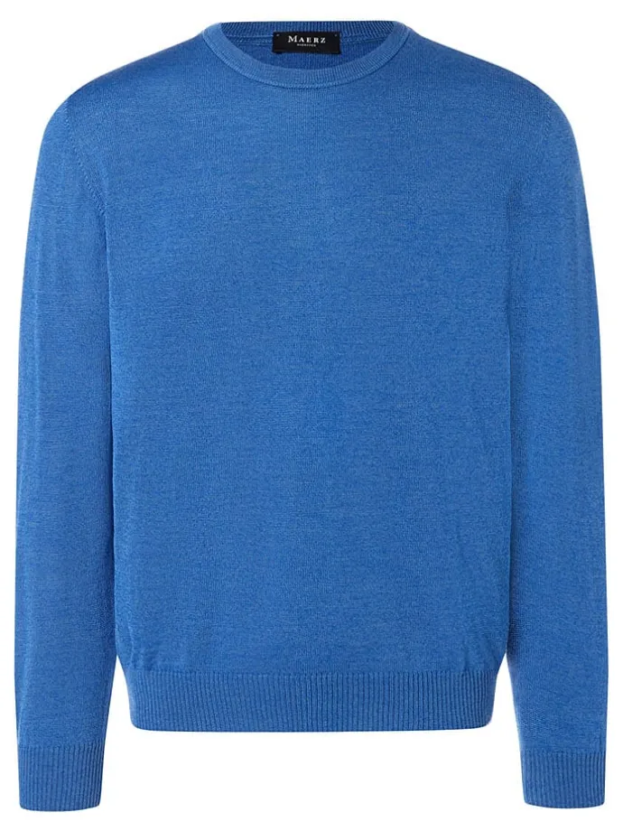 Wollpullover in Blau