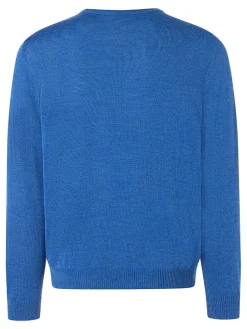 Wollpullover in Blau